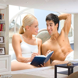 Tranh người mẫu gợi cảm trang trí spa