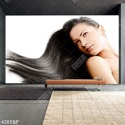 Tranh gương mặt đẹp trang trí tường spa