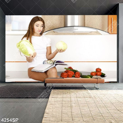 Tranh cặp đôi trẻ treo tường spa