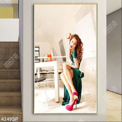 Tranh hoa lan trắng file psd