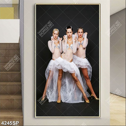 Tranh cô gái trẻ xinh đẹp