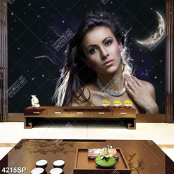 Tranh người mẫu nội y nghệ thuật