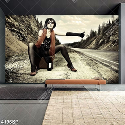 Tranh người mẫu tóc vàng chất lượng cao