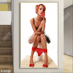 Tranh gương mặt đẹp treo spa