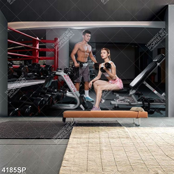 Tranh phong gym người mẫu gợi cảm treo tường spa