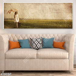 Tranh gương mặt đẹp không tì vết treo tường spa