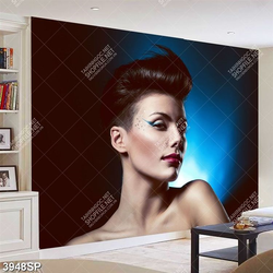 Tranh người mẫu make up