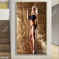 Tranh người mẫu nội y sexy