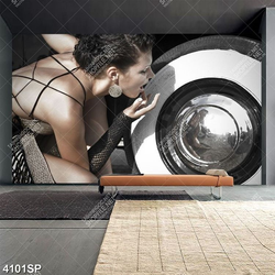 Tranh cô gái đẹp trang trí tường spa