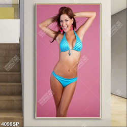 Tranh người mẫu bán khỏa thân treo spa