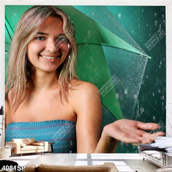 Tranh cô gái tóc vàng chất lượng cao