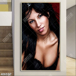 Tranh cô gái xinh đẹp gợi cảm