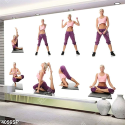 Tranh các tư thế tập luyện thể thao