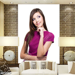 Tranh cô gái mặc áo tím