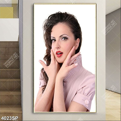 Tranh gương mặt đẹp