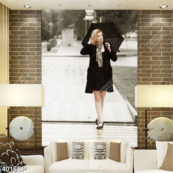 Tranh cô gái mặc váy đen