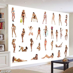 Tranh người mẫu nội y trang trí tường spa