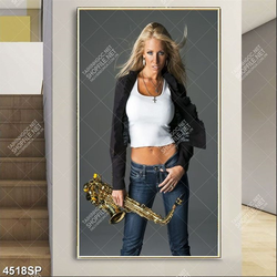 Tranh spa mã số 4518 cô nàng cá tính