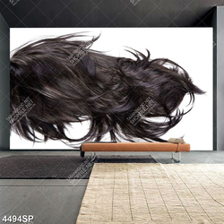 Tranh mái tóc đen dài