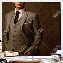 Tranh người đàn ông mặc vest lịch lãm