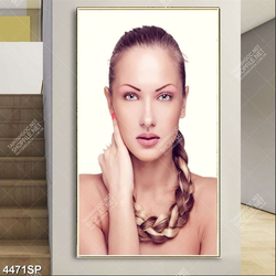 Tranh gương mặt xinh đẹp