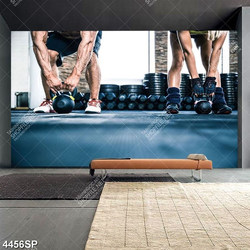 Tranh cặp đôi cùng tập tạ