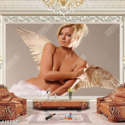 Tranh nghệ thuật người đẹp bán khỏa thân gợi cảm