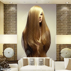 Tranh người đẹp có mái tóc che đi cơ thể