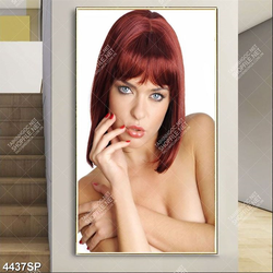 Tranh người đẹp tóc đỏ