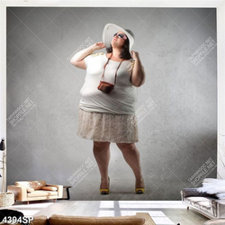 Tranh cô nàng béo dễ thương