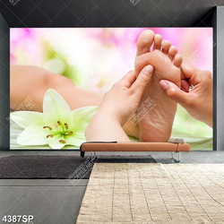 Tranh massage chân thư giãn