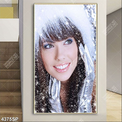 Tranh cô gái mùa đông