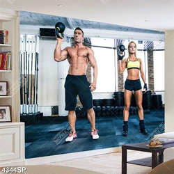 Tranh phong gym tập gym