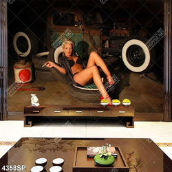 Tranh người mẫu bikini nóng bỏng