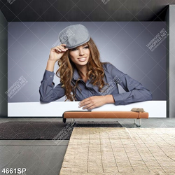 Tranh cô gái trẻ đẹp trang trí spa