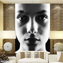 Tranh gương mặt cô gái trẻ