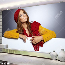 Tranh cô gái trẻ treo tường spa