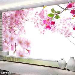 Tranh hoa anh đào đẹp trang tri spa