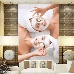 Tranh cô gái trẻ uống rượu vang