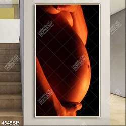 Tranh mẹ bầu nghệ thuật