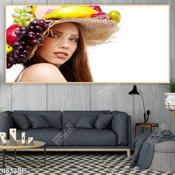 Tranh cô gái trẻ xinh đẹp