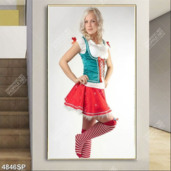 Tranh spa mã số 4846 cô gái trẻ xinh đẹp