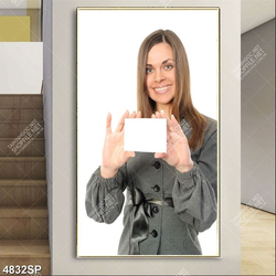 Tranh spa mã số 4832 cô gái cười tươi