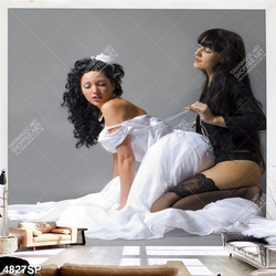 Tranh hai cô gái mã số 4827