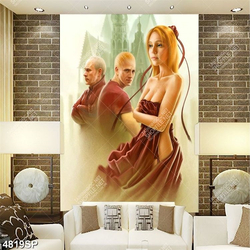 Tranh in file gốc cô gái khỏa thân mã số 4849