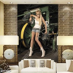 Tranh cô gái trẻ xinh đẹp