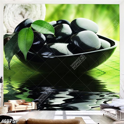 Tranh đá đen spa