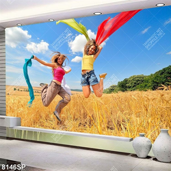 Tranh hai cô gái trẻ SP8146