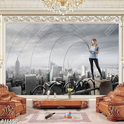 Tranh cô gái trẻ SP8114