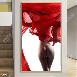 Tranh người đẹp khoe vòng 3 gợi cảm SP8079